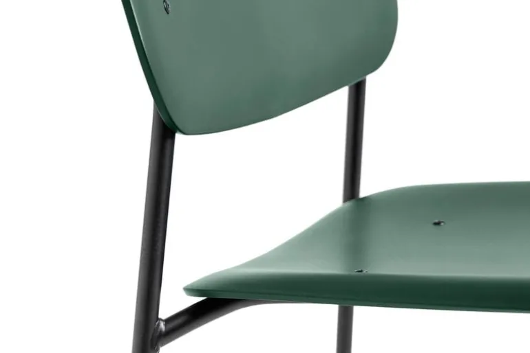 HAY Soft Edge 45 chair, black - hunter green