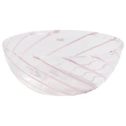 HAY Spin bowl, 2 pcs, clear - pink
