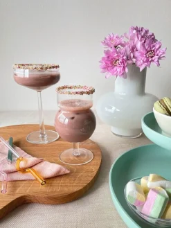 HAY Spin bowl, 2 pcs, clear - pink