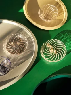 HAY Spin bowl, 2 pcs, clear - pink