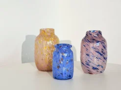 HAY Splash vase, 30 cm, light pink - yellow