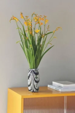 HAY Splash vase, roll neck, XS, coffee - white