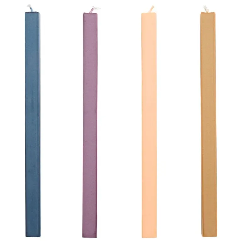 HAY Square candle, 4 pcs, dark