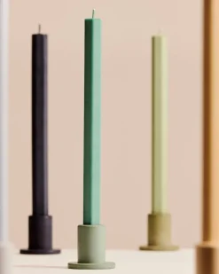 HAY Square candle, 4 pcs, dark