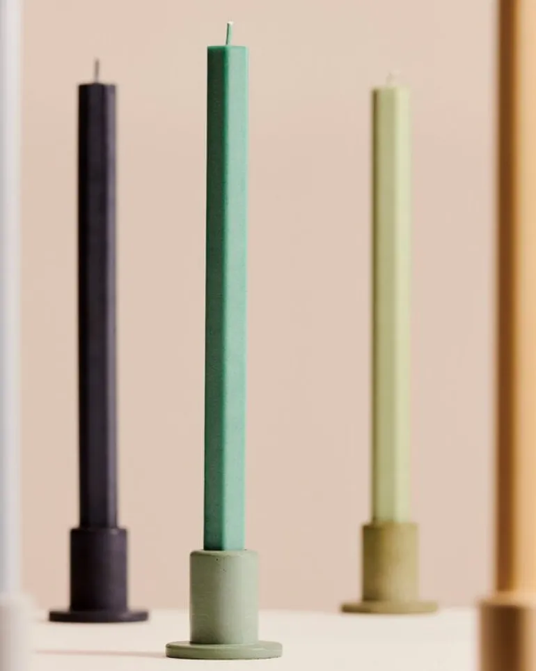 HAY Square candle, 4 pcs, dark