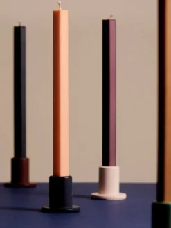 HAY Square candle, 4 pcs, dark