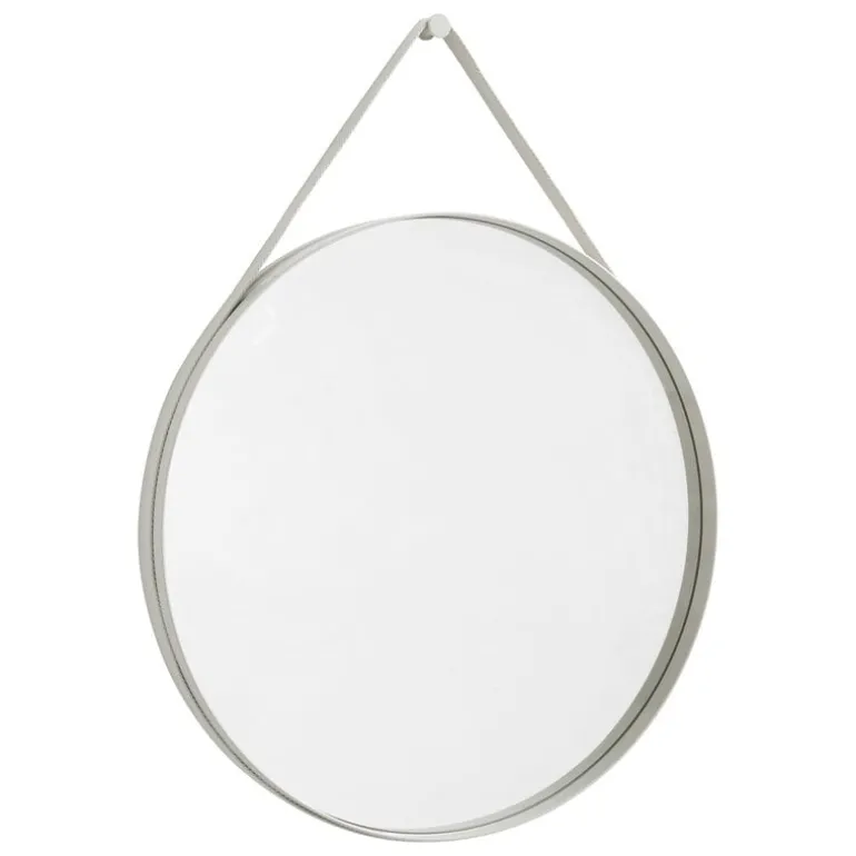 HAY Strap mirror, No 2, large, light grey