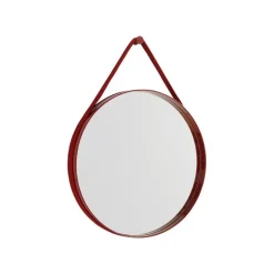 HAY Strap mirror, No 2, small, red