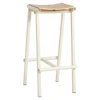 HAY Taburete 8 bar stool, high, 75 cm, eggshell - lacquered oak
