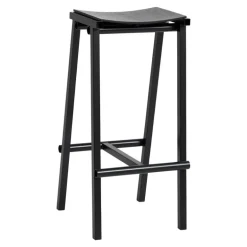 HAY Taburete 8 bar stool, high, 75 cm, black - black oak