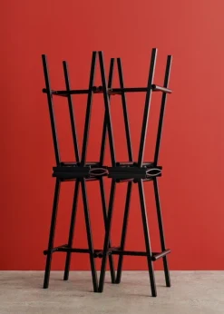 HAY Taburete 8 bar stool, high, 75 cm, black - black oak