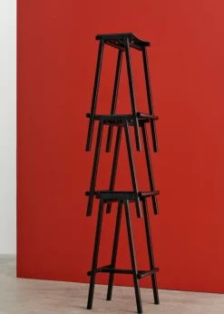 HAY Taburete 8 bar stool, high, 75 cm, black - black oak