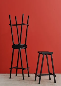 HAY Taburete 8 bar stool, high, 75 cm, black - black oak