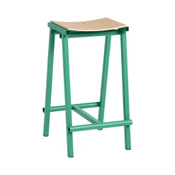 HAY Taburete 8 bar stool, low, 65 cm, soft jade - lacquered oak