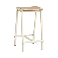 HAY Taburete 8 bar stool, low, 65 cm, eggshell - lacquered oak