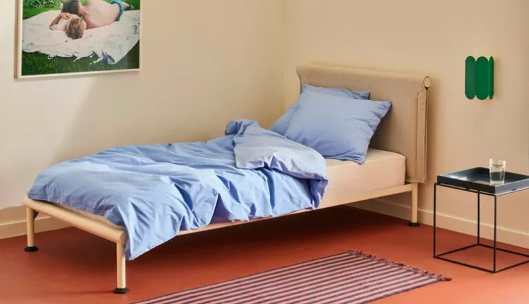 HAY Tamoto bed, 90 x 200 cm, bone - Metaphor 030