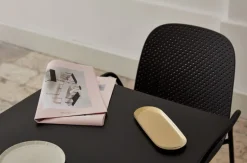 HAY Terrazzo table, 60 x 60 cm, anthracite – grey