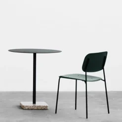 HAY Terrazzo table, 60 x 60 cm, anthracite – grey