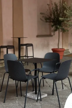 HAY Terrazzo table, 60 x 60 cm, anthracite – grey