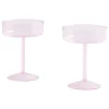 HAY Tint coupe glass, 2 pcs, pink