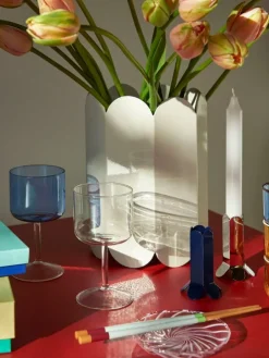 HAY Tint wineglass, 2 pcs, blue - clear