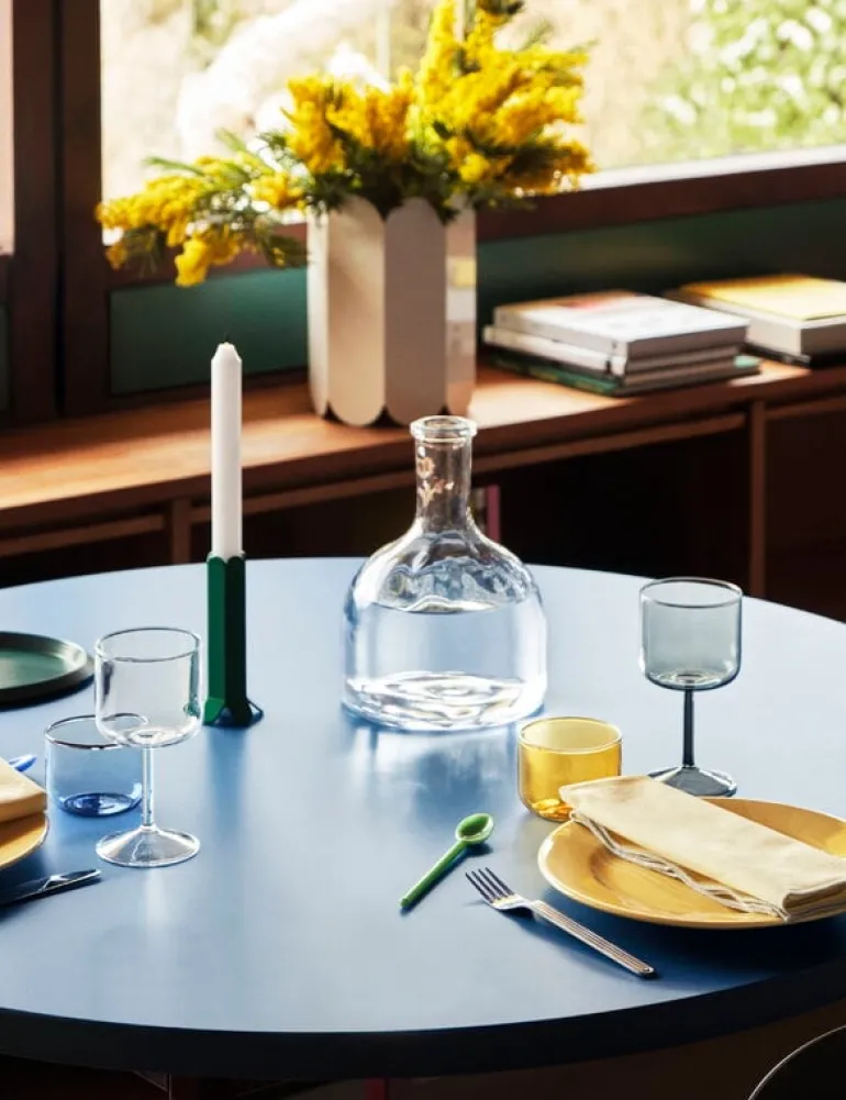 HAY Tint wineglass, 2 pcs, blue - clear