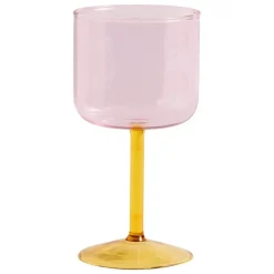 HAY Tint wineglass, 2 pcs, pink - yellow