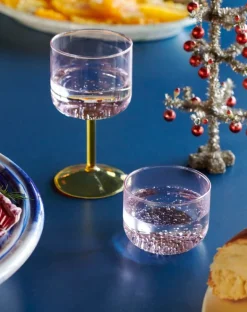 HAY Tint wineglass, 2 pcs, pink - yellow