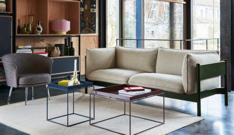 HAY Tray table large, chocolate