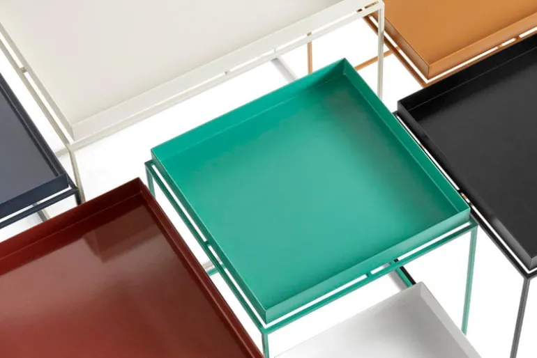 HAY Tray table medium square, chocolate