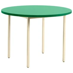 HAY Two-Colour table, 105 cm, ivory - green mint