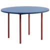 HAY Two-Colour table, 120 cm, maroon red - blue