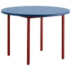 HAY Two-Colour table, 105 cm, maroon red - blue