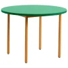 HAY Two-Colour table, 105 cm, ochre - green mint