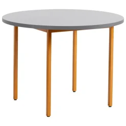 HAY Two-Colour table, 105 cm, ochre - light grey