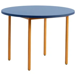 HAY Two-Colour table, 105 cm, ochre - blue