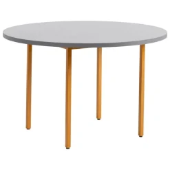 HAY Two-Colour table, 120 cm, ochre - light grey