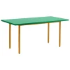 HAY Two-Colour table, 160 x 82 cm, ochre - green mint