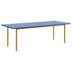 HAY Two-Colour table, 240 x 90 cm, ochre - blue