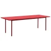 HAY Two-Colour table, 240 x 90 cm, maroon red - red