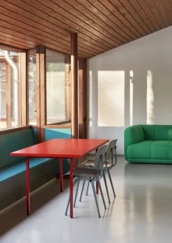 HAY Two-Colour table 160 x 82 cm, maroon red - red