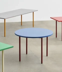 HAY Two-Colour table 160 x 82 cm, maroon red - red