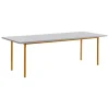 HAY Two-Colour table, 240 x 90 cm, ochre - light grey