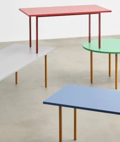 HAY Two-Colour table, 240 x 90 cm, ochre - light grey