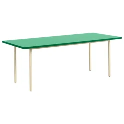 HAY Two-Colour table, 200 x 90 cm, ivory - green mint
