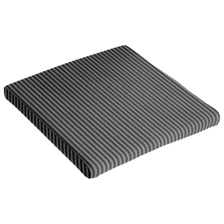 HAY Type seat cushion for chair, grey black stripe