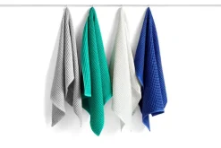 HAY Waffle bath towel, emerald green