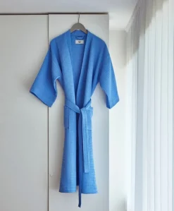 HAY Waffle bathrobe, one size, sky blue