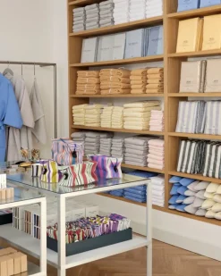 HAY Waffle bathrobe, one size, sky blue