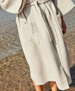 HAY Waffle bathrobe, one size, grey